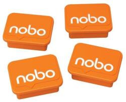 Nobo táblamágnesek, 4 db, narancssárga, 4 db