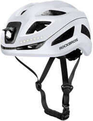 ROCKBROS ZK-077 Kerékpáros Sisak Beépített Fényforrásokkal 57-61 cm - Fehér (ZK-077)
