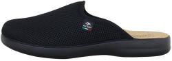 Fly Flot Saboti barbati, Fly Flot, P7-118-FB-Negru, de casa, textil, ortopedici, cu talpa joasa, negru (Marime: 45)