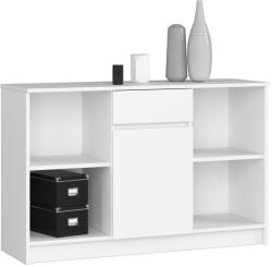  COMODĂ B-17 120 cm 1 SERTAR 1 UȘĂ PK ALBĂ Comoda
