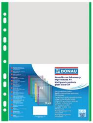 DONAU Folie protectie cu margine color, 40 microni, 100 buc/set, verde, DONAU (DN-1774100PL-06)