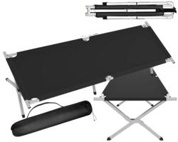 RG Nagyméretű strapabíró összecsukható kempingágy, 190 x 62 cm, 100 Kg, fekete, RG (RC-K-2272)