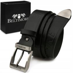Beltimore Öv 4cm széles klasszikus fekete bőr Beltimore (524_135)