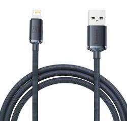 Baseus Cablu pentru incarcare si transfer de date Baseus Crystal Shine, USB/Lightning, 2.4A, 2m, Negru