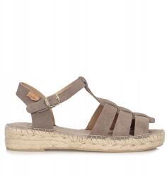 Toni Pons Női szandál Toni Pons Elena taupe bézs espadrilles csattal (8434530857377)