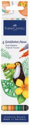 Faber-Castell Set 4 buc. marker solubil 2 capete Tropical Collection Toucan Faber-Castell Goldfaber (FC164508)