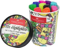 Faber-Castell Textmarker set 10 culori Faber-Castell editie speciala cutie inghetata (FC254695)