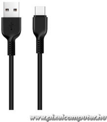 hoco. USB - USB Type-C kábel 1 m - 2.4A töltés, szövet borítás (6957531068846)