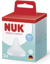 Nuk Pm Tetina Silicon 3+ Flux M 2buc (4008600445579)