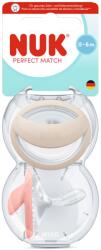 Nuk Suzeta Pm Roz M1(0-6l) 2buc (4008600446934)