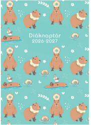  27D100J-00C TopTimer Diáknaptár, B/6 heti, 2026-2027, KAPIBARA (27D100J-00C)