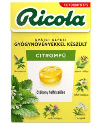 Ricola Lemon Mint Gyógynöv Cment Cuk 40g - plazapatika