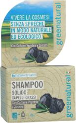 Greenatural Szilárd sampon aktív szénnel és gyömbérrel - 55 g
