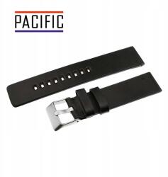 Pacific Óraszíj Pacific 22 mm fekete bőr (W58-1-22)