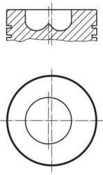 MAHLE dugattyú MAHLE 008 48 00 for FIAT (008 48 00)