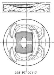 MAHLE dugattyú MAHLE 028 PI 00117 001 (028 PI 00117 001)