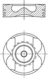 MAHLE dugattyú MAHLE 001 PI 00177 000 for MERCEDES-BENZ (001 PI 00177 000)