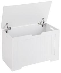 VASAGLE Tároló láda, Vasagle, LHS11WT, fehér, 76 x 48 x 40 cm (LHS11WT-LR)