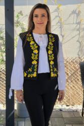 Magazin Traditional Vesta brodata cu model traditional Flori 2