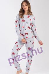 Vienetta Hosszúnadrágos flanel női pizsama (NPI6567 L)