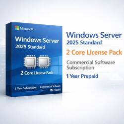 Microsoft Windows Server 2025 Standard, 2 Core License Pack (DG7GMGF0PWHC:0004)
