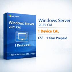 Microsoft Windows Server 2025 CAL 1 Device CAL CSS (DG7GMGF0PWHT-0005)
