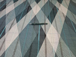  Microfiber textil (mikroszálas) modern zöld mintás 165 cm széles