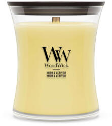 WoodWick WoodWick® Yuzu & Vetiver közepes üveggyertya 275 g