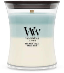 WoodWick WoodWick® Driftwood Shores Trilogy közepes üveggyertya 275 g