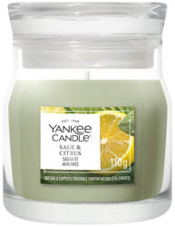 Yankee Candle Yankee Candle® Sage & Citrus Signature kis üveggyertya 110 g