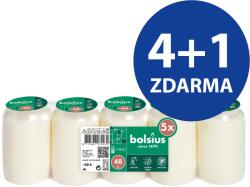 Bolsius Olaj-Kompozit 5X 142G 48H. Fehér Fedeles Papírkészlet 4+1