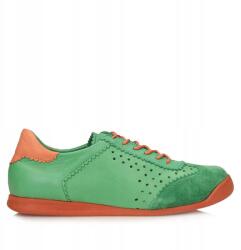 Ravini Női félcipő Ravini 1608 Fern Green zöld bőr sportcipő (Ravini 1608 FERN GREEN)
