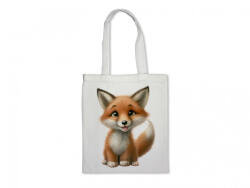  Cuki rókás vászontáska - stílusos és praktikus shopper (35×40 cm) (CQ07159)