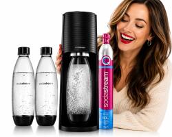 SodaStream Szódakészítő Gép SodaStream Terra fekete 2 db Fuse palack 1l gáz (7290113764231)