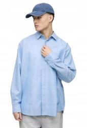 Boohooman Férfi Elegáns Kék Csíkos Ing Regular M Z3A (CMM09222-564-56)