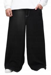 Boohooman Férfi Plus Size Farmernadrág Fekete Kontrasztos Varrással 42 Z3A (CMM03611-105-273)