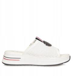 Cambell Női flip-flop papucs Cambell 26-07305WH fehér bőr platform (26-07305WH)