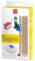 LEGO® Grafitceruza szett, HB, hegyezővel, radírral, mini figurával, LEGO (53708) - iroszer24