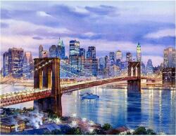 NORIMPEX - Puzzle Diamant pictură: New York: Podul Brooklyn 30x40cm - 1 - 39 piese
