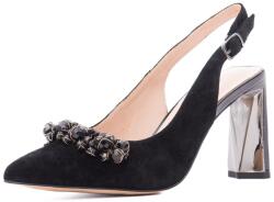 Epica Sabot cu bareta dama din piele intoarsa, Epica K3K380050 01-I, negru