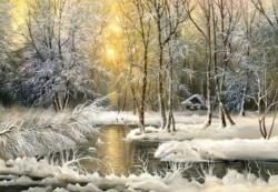 NORIMPEX - Puzzle Tablou Diamant: Pădure cu o colibă singuratică 30x40cm - 1 - 39 piese
