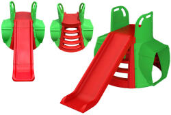 MyKids Tobogan cu tunel MyKids 01470/13 Verde Rosu