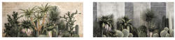 AdTrend Set 2 tablouri decorative olegrafie pe panza Plante Exotice 100 x 50 cm (107453)