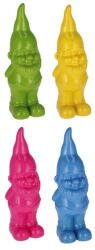 AdTrend Set 4 figurine Gnomi polirasina multicolora 8, 5 x 9, 5 x 28 cm (107628)