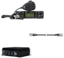 PNI Pachet Statie radio CB PNI Escort HP 9001 PRO, ASQ + Amplificator RX-TX KL203P, AM-FM-SSB, 100W, 12V si cablu PNI R50 (PNI-PACK148) Statii radio