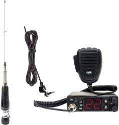 PNI Pachet Statie radio CB PNI Escort HP 5500 si antena CB rabatabila PNI LED 1000, 80 cm, ilumineaza in timpul emisiei (PNI-PACK127) - eldaselectric Statii radio