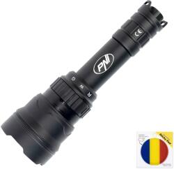 PNI Pachet Lanterna PNI Adventure F300 cu LED in 3 culori, alb, rosu, verde, max. 10W, IPX6 + Sticky Pad Drapel (PNI-F300-SPD)