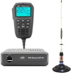 PNI Pachet statie radio CB PNI Escort HP 65 ASQ si Antena CB PNI ML70 cu magnet (PNI-PACK150) - eldaselectric Statii radio