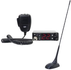 PNI Kit Statie radio CB PNI Escort HP 5500 si antena CB PNI Extra 48, 45 cm, SWR 1.0, cu magnet inclus (PNI-PACK128) Statii radio