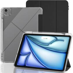  Tok okos záródó tok fix hátlappal iPad Air 11 (2024)/(2025)/(2026) készülékhez - fekete (6602009425E)